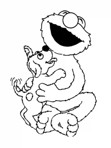 Disegni da colorare di sesame street per bambini