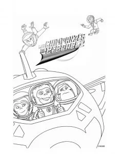 Colorare gli scimpanzé nell'area bambini