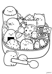 Disegni da colorare per bambini gratuiti di sumikko gurashi