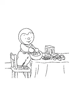 Stampa il disegno di T'choupi da colorare.