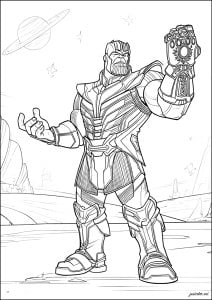 Thanos e il suo Guanto dell'Infinito
