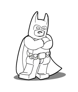 Pagine da colorare di lego batman