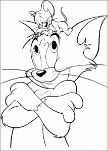 Scarica Il Disegno Da Colorare Di Tom E Jerry.