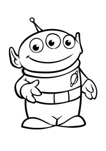 Uno dei gentili alieni di toy story