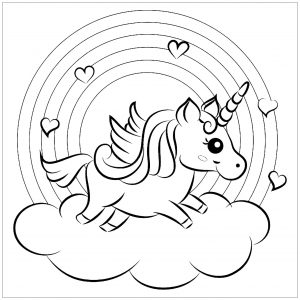 Disegni Da Colorare Di Unicorno Per Bambini