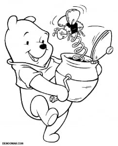 Colorazione di winnie the pooh per bambini