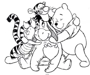 Colora winnie the pooh per bambini