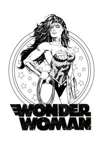 Wonder woman è pronta per la battaglia.