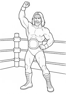 Disegni da colorare di wwe gratuiti per bambini