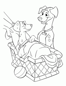 Coloriages 101 Dalmatiens Disney 1