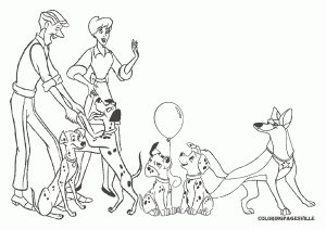 Färbung 101 Dalmatiner Disney 3