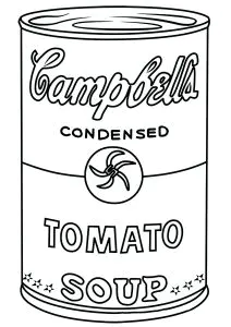 Ein Suppendosen Von Andy Warhol's Campbell
