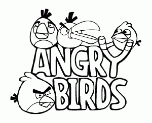 Angry Birds Ausmalbilder Zum Herunterladen