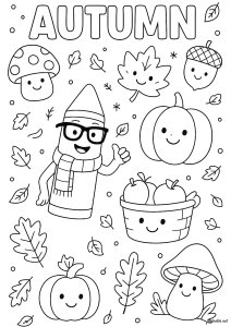 Verschiedene Symbole Des Herbstes