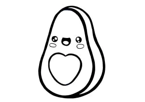 Sehr Einfaches Ausmalen Von Avocado