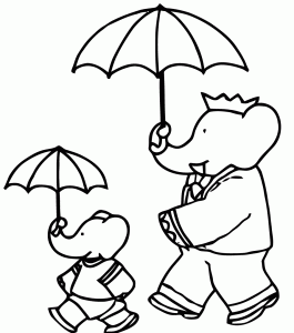 Babar Malbuch Für Kinder