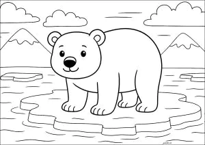 Eisbär Auf Einer Eisscholle