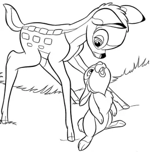 Bambi Ausmalbilder Zum Kostenlosen Herunterladen
