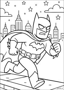 Kostenlose ausmalbilder von batman zum herunterladen