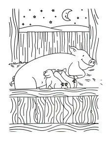 Schwein Und Seine Jungen