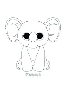 Kleiner Beanie Boo Elefant