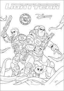 Malbuch Mit Allen Charakteren Aus Disney / Pixars 'toy Story'.