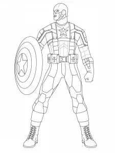 Bild Von Captain America Zum Ausdrucken Und Ausmalen