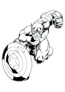 Ausmalbilder Von Captain America Zum Kostenlosen Herunterladen
