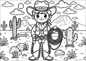 Junger Cowboy Aus Dem Wilden Westen