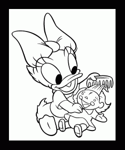 Kostenlose Daisy Duck Zeichnung Zum Ausdrucken Und Ausmalen