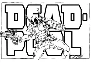 Deadpool Coloriage Zum Ausdrucken
