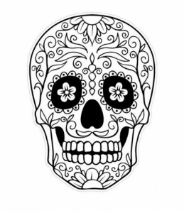 1000 Bilder über Feiertage, Dia De Los Muertos, Auf Pinterest In Bezug Auf Die Dia De Los Muertos Malvorlage, Die Dazu Anregen Soll, Ein Bild Zu Färben.