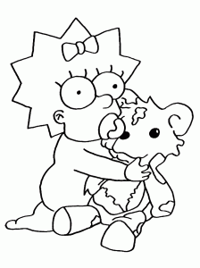 Die Simpsons Zeichnung Kostenlos Herunterladen Und Ausmalen