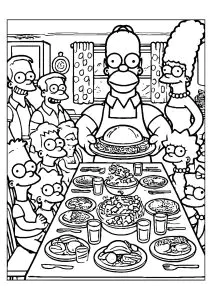 Familienessen Bei Die Simpsons