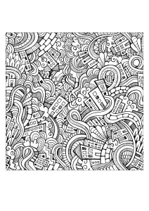 Kostenlose Malvorlage Für Kinder Mit Doodle Art Kostenlos Zum Herunterladen