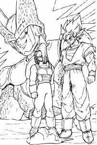 Coloriages Dragon Ball Z 4