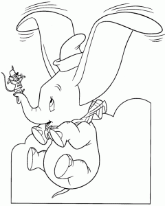 Dumbo Coloriage Zum Kostenlosen Ausdrucken