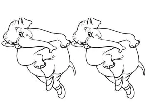 Doppelter Hyazinth Hippo