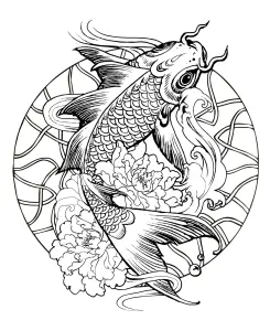 Fische Bild Zum Herunterladen Und Ausmalen
