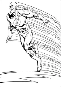Flash, wie er in den Original Comics erscheint.
