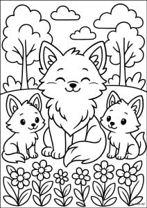 Fuchsfamilie