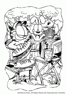 Garfield Coloriage Zum Herunterladen