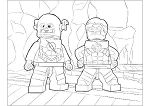 Green Lantern Zusammen Mit Flash  Lego Version 