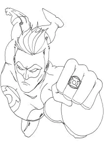 Green Lantern In Voller Aktion