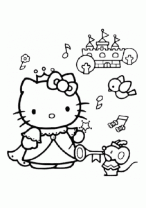 Kostenlose Hello Kitty Ausmalbilder Zum Ausmalen