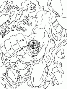 Hulk Bild Zum Herunterladen Und Ausmalen