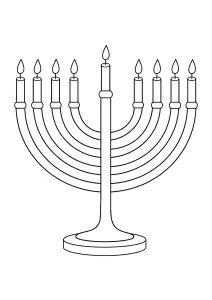 Menorah Ausmalbild