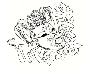Karneval Coloriage Zum Herunterladen