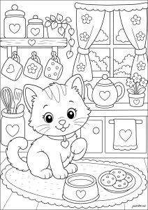 Ausmalbilder von katzen zum Herunterladen