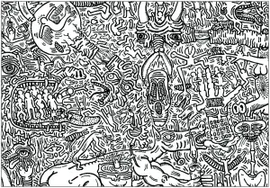 Bild Von Keith Haring Zum Ausdrucken Und Ausmalen